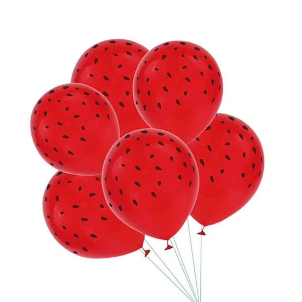 Kit de globos para decoración de fiestas de sandía, globos de látex con forma de sandía para fiestas de verano, bodas, baby showers, fiestas de cumpleaños