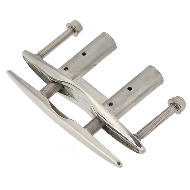 Boat Cleat, 6in Sturdy High Accuracy Heavy Duty 316 Stainless Steel Rustproof Pull Up Cleat For Yacht