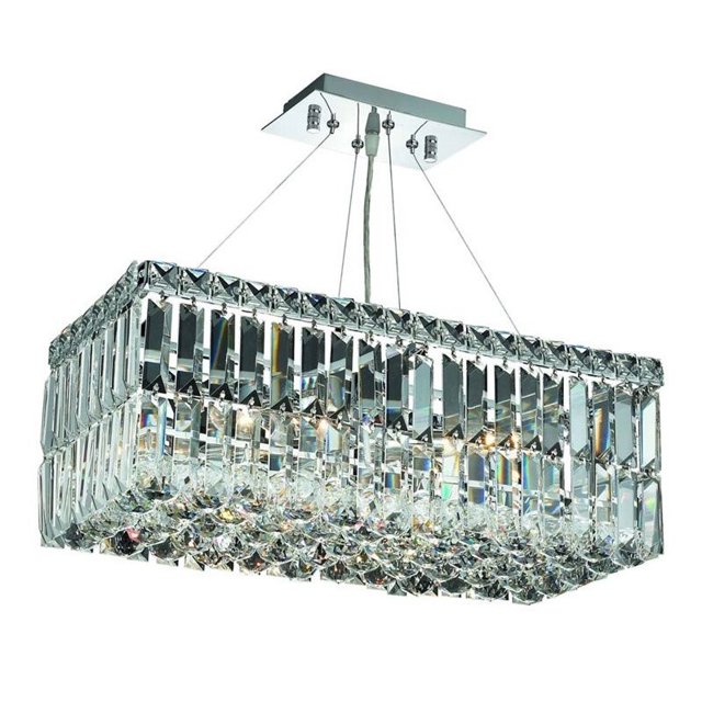 Elegant Lighting Maxime 10" 4 Light Spectra Crystal Chandelier
