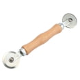 thumbnail image 2 of Punción de puntada de tubo de rodillo, mango de madera Herramienta de perforación de rueda de aleación de aluminio Herramienta de rodamiento de rodillos de madera Rendimiento lleno de energía, 2 of 9