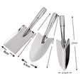 thumbnail image 3 of Heavy Duty Garden Trowel, Full Stainless Steel Hand Shovel with Depth Scale for Weeding & Digging, Ergonomic Rust-Proof Metal Transplanter Tool for Vegetables, 1 Pack, 3 of 8