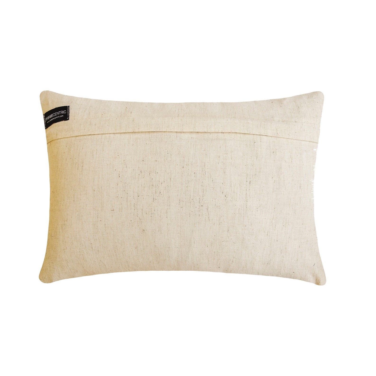 The HomeCentric Decorative Lumbar Pillow Cover Brown 12"x14" (30x35 cm) Velvet Patchwork, Velvet, Striped Oblong Pillow Cover For Sofa, Couch, Bed, Patio And outdoor, Patchwork Modern - Swathe Earthy
