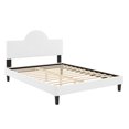 thumbnail image 3 of Modway Soleil Performance Velvet Twin Bed in White, 3 of 10