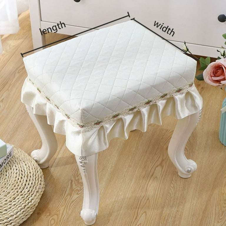 Vanity stool cover top