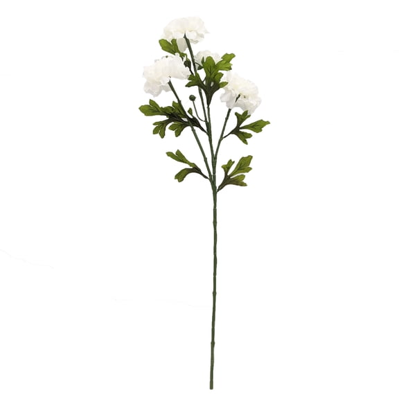 Mainstays 31 in Artificial White Zinnia Indoor Stem