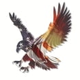 thumbnail image 2 of Fridja Clearance Under 5$ Metal Flat PrintEagle Wall Hanging Decor, 2 of 5