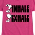 thumbnail image 3 of HYBRID APPAREL - Peanuts - Snoopy Inhale Exhale - Toddler & Youth Girls Short Sleeve Graphic T-Shirt, 3 of 5