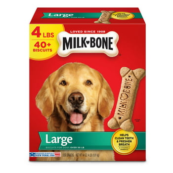 Milk-Bone Original Dog Biscuits, Large Crunchy Dog Treats, 4 lbs.