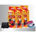 thumbnail image 2 of Kodak FunSaver 8617763 Disposable Camera (3 Pack) Plus a Bonus Wrist Band and a Cleaning Cloth, 2 of 8
