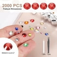 thumbnail image 2 of Uxcell 2000 Pcs Flatback Crystal Rhinestones, Resin Crystal Gems with Tweezer Dotting Pen Non Hotfix for Bedazzling Tumblers Mugs Bottles Nail DIY Crafts(SS20 5mm, Red), 2 of 6