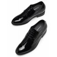 thumbnail image 6 of CMR CHAMARIPA Men's Derby Elevator Shoes Black Patent Leather High Heel Men Dress Shoes 8CM / 3.15 Inches, 6 of 8