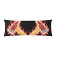 thumbnail image 2 of BSDHOME Flaming Axes Body Pillowcase Pillow Cover Pillow Protector Two Sides Printing 20x60 inch, 2 of 2