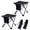 Black, variant on Buquapse 2Pcs Portable Folding Camping Stool, Mini Lightweight Backpacking Slacker Chair with Side Pocket, Collapsible Stool for Outdoor Footrest Fishing Hiking Gardening and Beach