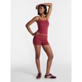 thumbnail image 2 of No Boundaries Cropped Cami Top with Shelf Bra, Women's XXS-XXL, 2 of 5