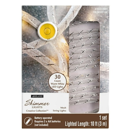 UPC: 0191518703917 | 30ct. Warm White LED Mesh Light Set by Ashland™