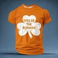 thumbnail image 2 of IWRICH St. Patrick's Day Short Sleeve T Shirts for Men Slim Fit Clover Printed Tees Casual Holiday Shamrock Tops Orange XL, 2 of 3