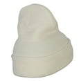 thumbnail image 3 of Pug Dog Head Embroidered Long Knitted Beanie - White OSFM, 3 of 5