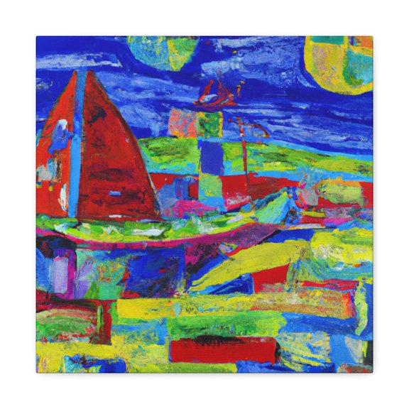 Fauvism Nautical Chart - Canvas
