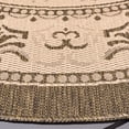 thumbnail image 4 of Safavieh Courtyard Eva Oriental Indoor/Outdoor Area Rug, Natural/Brown, 6'7" x 6'7" Round, 4 of 13
