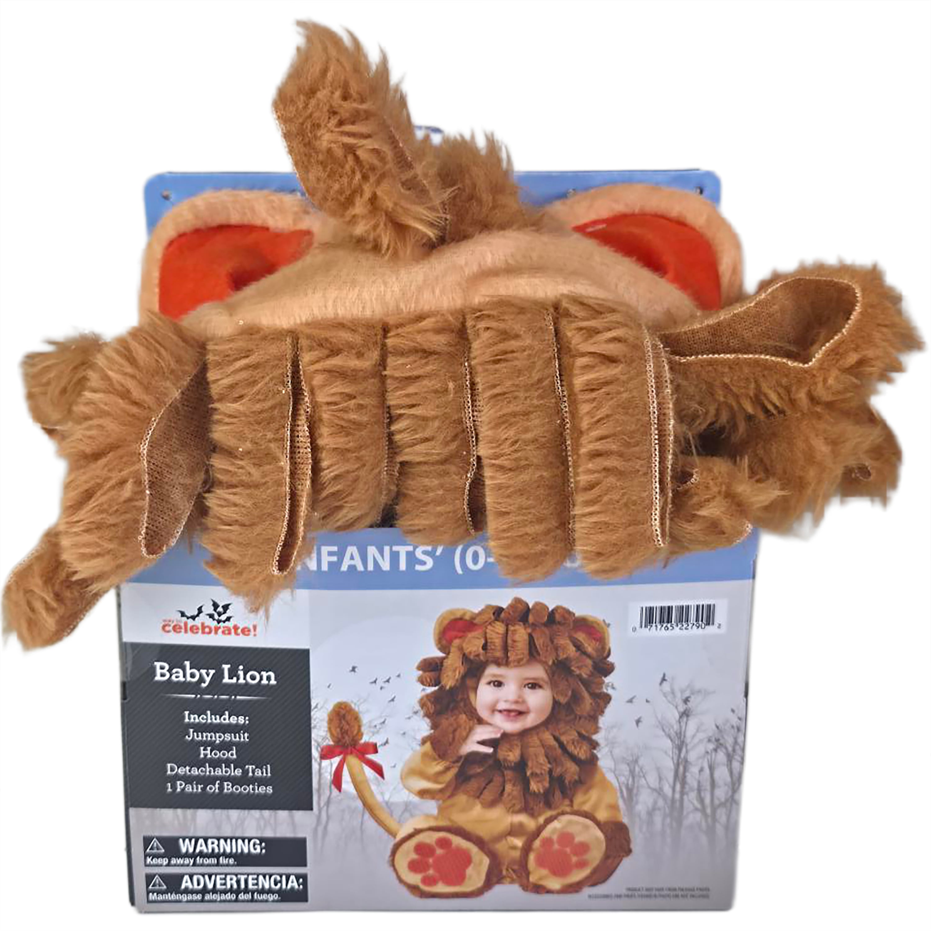 Baby Lion Halloween Costume for Infant, Size 0-6M, by Way to Celebrate