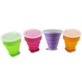 thumbnail image 1 of Taza de viaje plegable de silicona, taza de camping plegable de silicona con tapas kaili Sencillez, 1 of 2