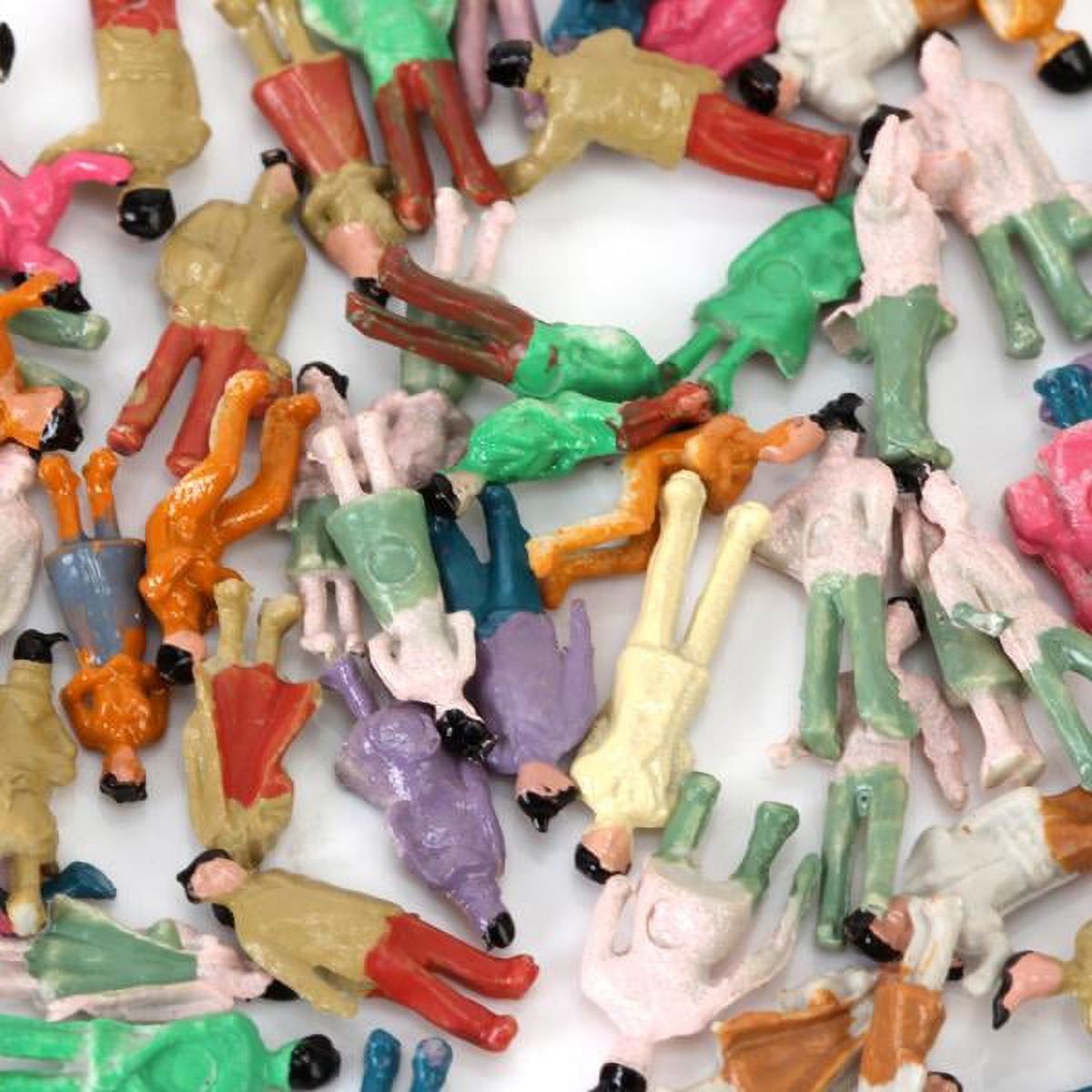 100 Figurines Peintes Assises - Passagers Miniatures Pour Dioramas, Maquettes Ou Jeux