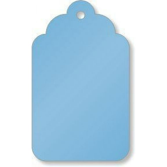 Merchandise Tags, Dark Blue #4 (1-1/2" x 15/16"), Hole-No String - Box of 1,000 Tags