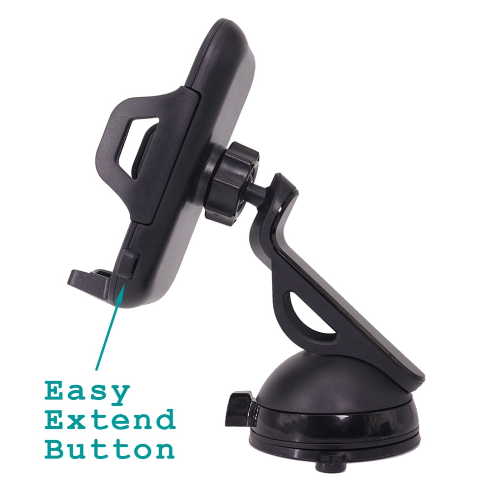 Dash Car Mount for iPhone 16/Pro/Max/Plus - Windshield Holder Cradle Swivel Dock for iPhone 16/Pro/Max/Plus