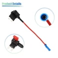 thumbnail image 4 of Unique Bargains 1 Set Universal 3pcs Car Fuse Tap Adapter with 3pcs 10A Standard Mini Low Profile Mini Blade Type Fuse, 4 of 7