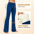 thumbnail image 5 of Zormilly Yoga Pants Women Winter Fleece Lined Elastic High Waisted Flare Pants with Pockets Stretchy Soft Sport Pants, S-2XL, 5 of 8