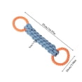 thumbnail image 3 of BotaniNest Large Leash With Orange Blue Woven Rope And Circular Handle Suitable For Tug Of War Games And Teeth Cleaning Suitable For Gnawing, 3 of 7