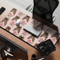 thumbnail image 2 of Long Mouse Pads for Desk,German Shepherd with Roses Desk Mats on Top Of Desks, Desk Mouse Pad Extra Large with 3mm Non-Slip Base and Stitched Edge for Gaming,Office,Work,Home 35.4"x15.7", 2 of 6