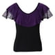 thumbnail image 2 of Camiseta de manga corta de verano para mujer, camiseta con cuello en V, blusa, camisa, baile, baile L Zulema  Tops de baile latino, 2 of 8