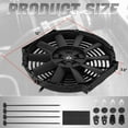 thumbnail image 5 of DNA Motoring 12 Inch Universal Slim Pull/Push Radiator Engine Bay Cooling Fan + Mounting Kit Black, 5 of 5