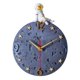 thumbnail image 1 of Reloj de pared con tema espacial, reloj de pared con luna de astronauta, reloj silencioso moderno gris de 12 pulgadas para habitación de niños, guardería, sala de estar y dormitorio, 1 of 5