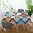 thumbnail image 3 of Yayeee Tablecloths 60" x 120" Rectangle Wrinkle Resistant Party Table Cover, Colorful Art Pattern, 3 of 8