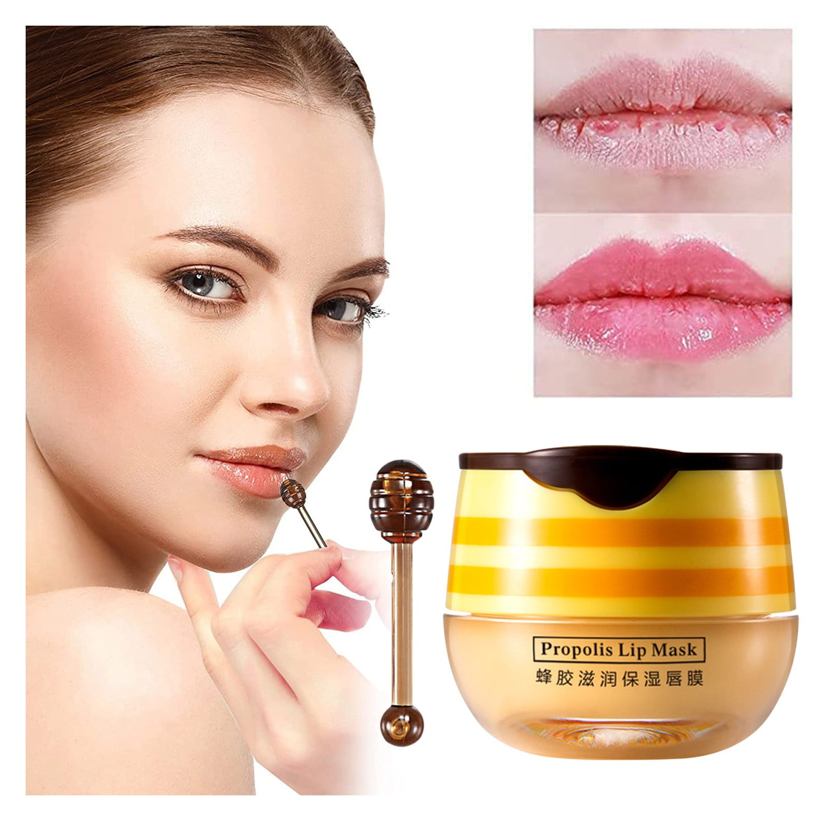 Bee Lip Balm Honey Pot Honey Propolis Moisturizing Lip Balm Nourishing