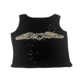 thumbnail image 4 of FNNMNNR Women Crop Vest  Sleeveless Off Shoulder Wing Star Print Knitting Elastic Black Tops, 4 of 8