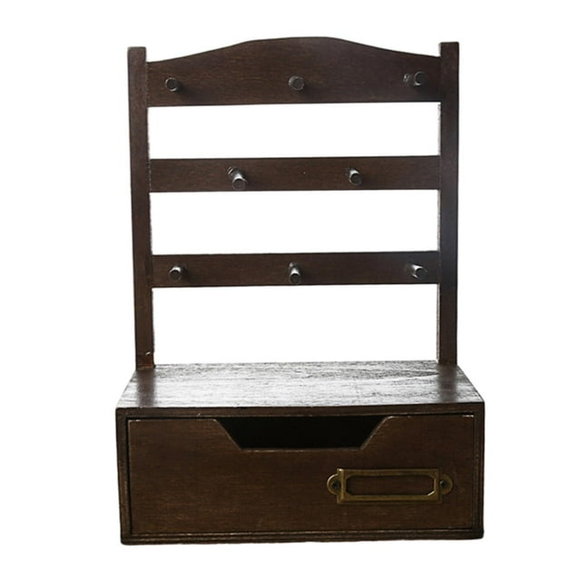 Caja De Madera Con Cajón Zulema Soporte de cintas de madera