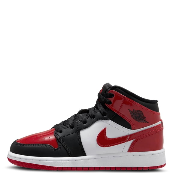 Big Kid's Jordan 1 Mid Black/Varsity Red-White (HV4399 006) - 7