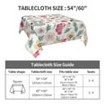 thumbnail image 7 of Wukai Cute Cartoon Sloth Waterproof Tablecloth for Kitchen Dining, Fits Square Tables for 2-4 Seats -60"x60", 7 of 7