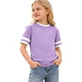 thumbnail image 3 of Toddler Girls Short Sleeve Shirt Letter Print Tunic Tee Tops Pull-On Cute Back To School Clothes Casual Girl Clothes Outifit, 3 of 5