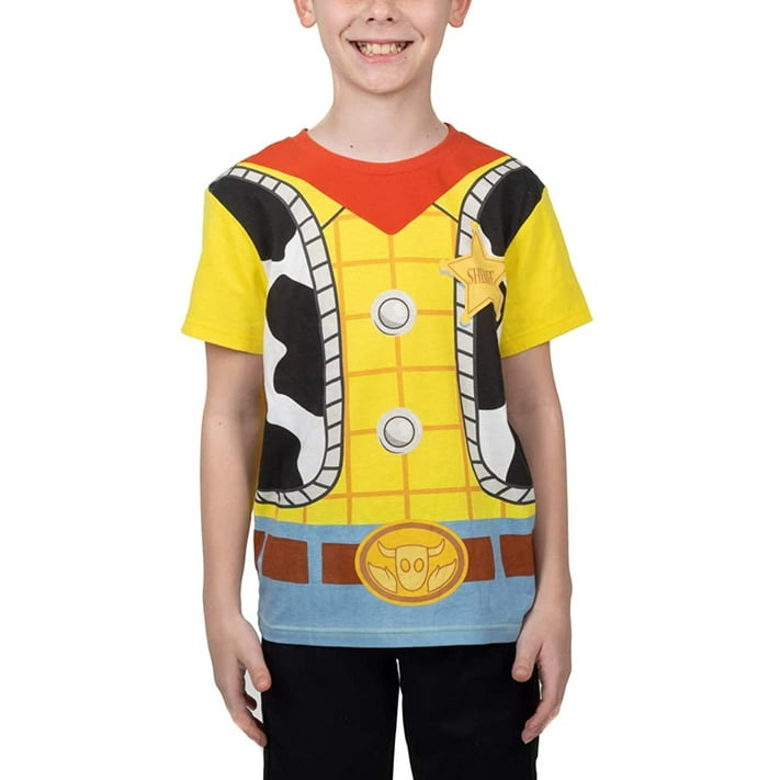 Disney Toy Story Boys' Woody Howdy Partner Sheriff Costume T-Shirt (X ...