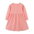 thumbnail image 2 of Bellafa 2-7T Little Girls Long-Sleeved Dresses Toddler Pink Cotton Dress Cartoons Fall Winter Christmas Dresses-Deer, 2 of 6