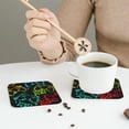 thumbnail image 6 of Balery 4 Pcs Play Game Startleather Coasters Set, Drink Table Cup Coasters For Living Room Kitchen Coffee Decor, 6 of 9
