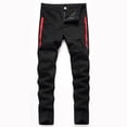 thumbnail image 2 of THJRPQJFD Baggy Jeans for Toddler Boys Low Rise Wide Leg Jeans Toddler Boy Sweatpants Warm Workout Clothes for Boys 4-6 Baby Boy Clothes 12 Months, Black 11-12 Years, 2 of 8