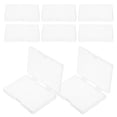thumbnail image 5 of 8Pcs Portable Transparent Rectangular Plastic Business Card Holder and Playing Card Storage Box Small Size, 5 of 7