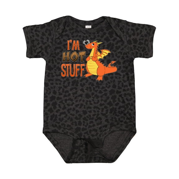 Inktastic I'm Hot Stuff Cute Dragon Boys or Girls Baby Bodysuit