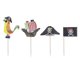 thumbnail image 1 of 40 Uds. Adornos para pastel de frutas decoración de fiesta temática pirata inserto para pastel para fiesta de cumpleaños y Halloween, 1 of 1
