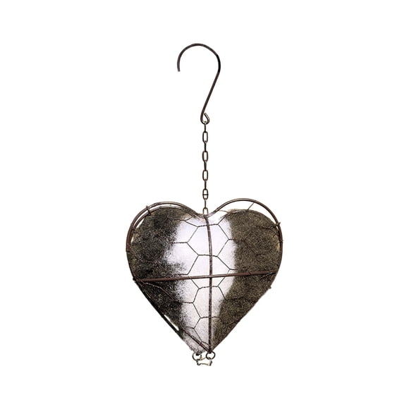 Heart Shaped Birdhouse Outdoor Winter Shelter Garden Art Decor For Small Birds Valentine'S Day Gift Nature Lovers